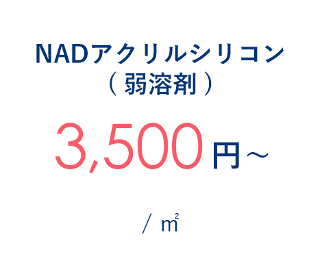 NADアクリルシリコン(弱溶剤) 3,700円～